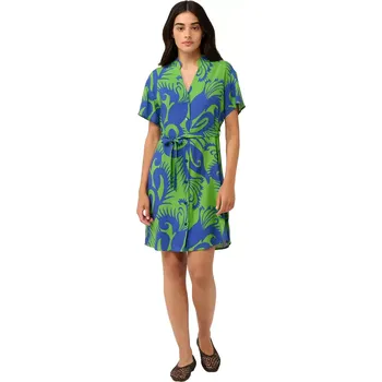 Dámské šaty Popelínové letní šaty Vamp s knoflíky 22422 green jolly velikost M