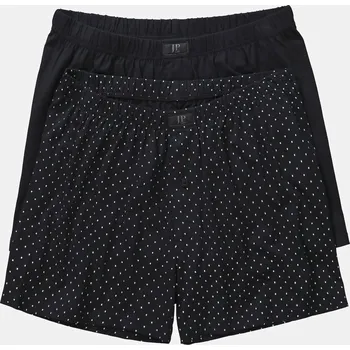 Boxerky JP1880, Plus size Boxerky, FLEXNAMIC®, 2-balení, spodky pro plnoštíhlé nadměrná velikost, 813272130-1454, černý, 5XL, Plus size oblečení, Oblečení pro vysoké muže, Nadměrné velikosti, Oblečení pro plnoštíhlé.