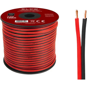 elektrický kabel BLOW Kabel na reproduktory 2x2,50 mm černý/červený