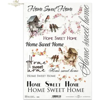 Umělecký papír Rýžový papír A4- R0494 Nápisy