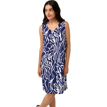 Dámské šaty Letní šaty Vamp bez rukávů s výstřihem do V 22404 blue print velikost M