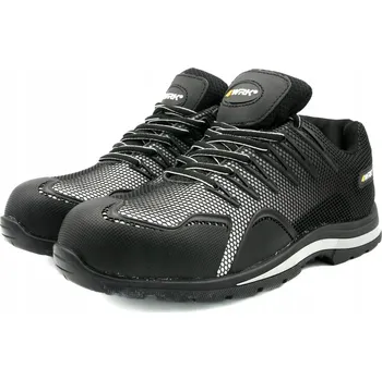 Pracovní obuv POLOBOTY PRACOVNÍ OBUV S OCHRANNOU ŠPIČKOU S3 SR ŠEDO-ČERNÉ BOZP VEL. 35