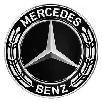 Poklice na kolo Středové krytky kol - pokličky pro MERCEDES 65/75 black s vavříny NOVINKA!