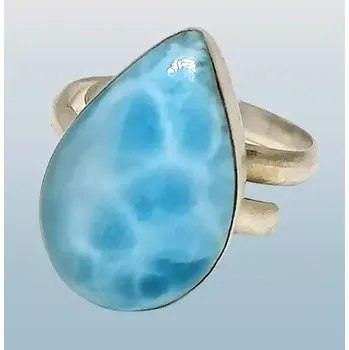 Prsten Larimarový prsten AAA kvality – luxusní kámen v nastavitelná velikost