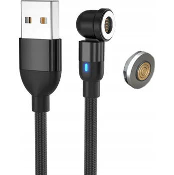 Datový kabel 50cm MAGNETICKÝ KABEL 540° 3A RYCHLÉ NABÍJENÍ 5-PIN 1 ADAPTÉR