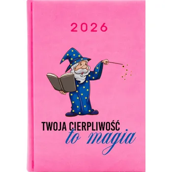 Kalendář Knižkový kalendář 2026 A5 FunnyCase růžový