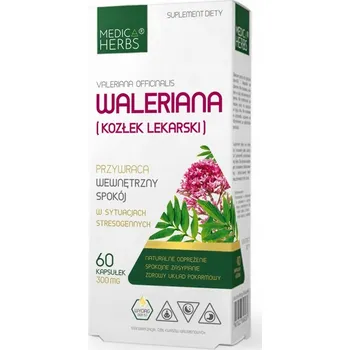 Doplněk stravy Medica Herbs Kozlík lékařský a meduňka v kapslích 60 ks