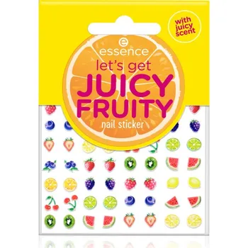 essence let's get JUICY FRUITY nálepky na nehty 56 ks