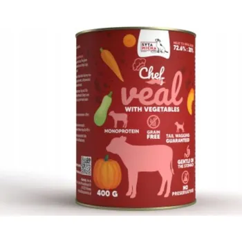 Krmivo pro psa Syta micha krmivo mokrá CHEF telecí se zeleninou 400g