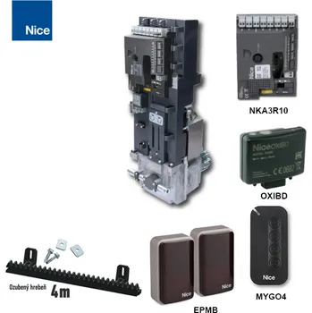 Pohon brány Sada pohonu pro posuvnou bránu do 400 kg/6 m NICE NKSL400 (E)