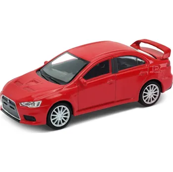 autíčko Welly Mitsubishi Lancer EVO 1:34 červené