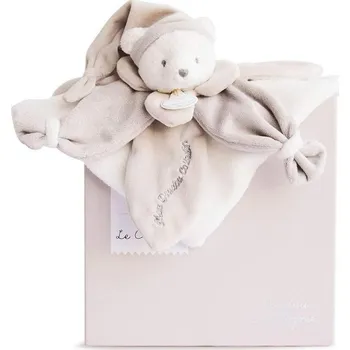 plyšák Doudou et Compagnie Paris | Doudou Dárková sada - plyšový muchláček béžový medvídek 24 cm