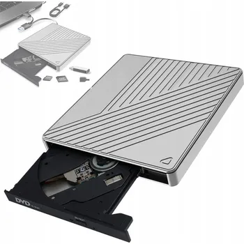 Mechanika Externí Přenosná DVD/CD USB 3.0 Vypalovačka Přehrávač Disků pro PC