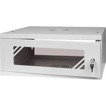 Rozvaděč Nástěnná Skříň Stalflex RC19-4U-450GG , šedý, 4U, 19"