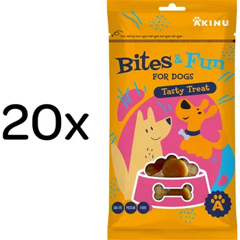 Pamlsek pro psa Akinu BITES & FUN Kuřecí chipsy pamlsek pro psy 20 x 85 g