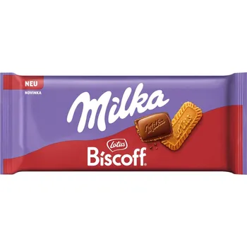 Čokoláda Milka čokoláda s kousky sušenek Lotus Biscoff 90 g