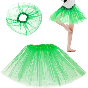 Dívčí sukně Tylová sukně tutu kostým zelená