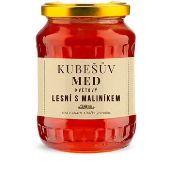 Kubešův med Med lesní s maliníkem 480 g Odběr: osobně ze dvora