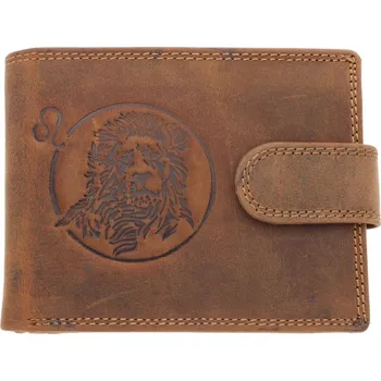 Peněženka Peněženka Ewena, přírodní kůže, hnědá - muž