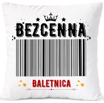 Polštář Dárek Polštář pro vizážistku s potiskem , bílý