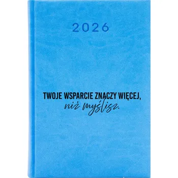 Kalendář Knižkový kalendář 2026 A5 FunnyCase modrý