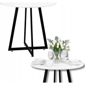 Jídelní stůl Stůl kulatý Szchara 80 x 80 x 74 cm bílý