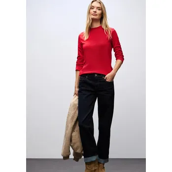 Tričko Street One 324172 se stojáčkem červené Velikost: 38