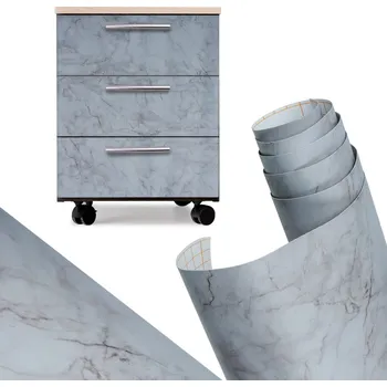 Tapeta Samolepicí fólie v roli tapety dýha šedá mramor 1,22x50m KX5515