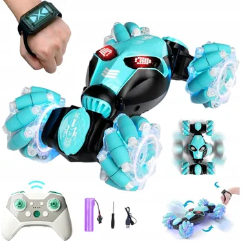 RC model auta NA DÁLKOVÉ OVLÁDÁNÍ AUTO SE 7 LED BARVAMI A NABÍJENÍM PRO DĚTI 5-12 LET