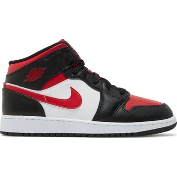 Dámská móda Air Jordan 1 Mid GS 'Black Fire Red' Velikost: 38.5