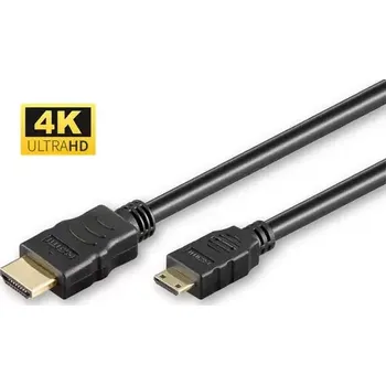 Video kabel MicroConnect Kabel HDMI (M) - miniHDMI Typ C (M) 1.5m černá (HDM1919C1,5)