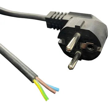 elektrický kabel Flexo PVC šňůra 863107-1-1/2.20, 3Gx1, úhlová vidlice, černá - 2,20 m