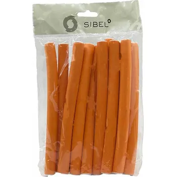 Sibel Flexi Mousse Curlers Short Orange 18 cm x 16 mm 12 ks