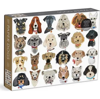 Puzzle Galison Puzzle Papíroví psi 1000 dílků
