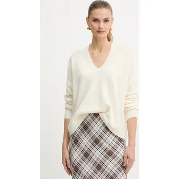 Dámský svetr Vlněný svetr Liu Jo dámský, béžová barva, MF5060 MS009 MF5060.MS009 01B, vel. S