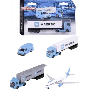 autíčko NÁKLADNÍ AUTO S NÁVĚSEM A KONTEJNEREM MAERSK TIR KOVOVÉ