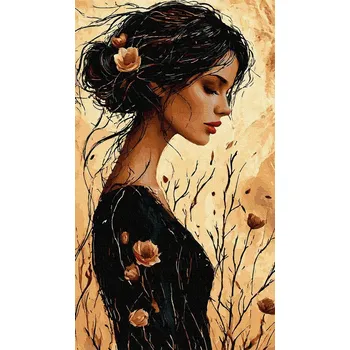 Obraz Malování podle čísel iPicasso Květinová sonáta pro ni 40x70 cm na rámu