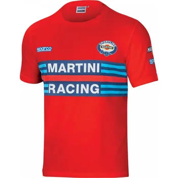 Pánské tričko SPARCO Martini Racing červené pánské triko M