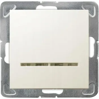 vypínač Jednopólový vypínač pod omítku Ospel krémový ŁP-1YS/m/27
