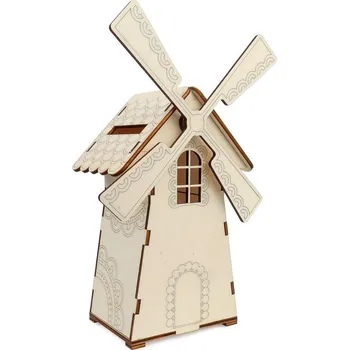 Pokladnička Kúzlo dreva Dřevěná pokladnička Mlýn