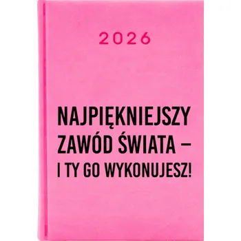 Kalendář Knižkový kalendář 2026 A5 FunnyCase růžový