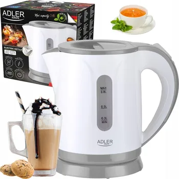 Rychlovarná konvice Rychlovarná konvice Adler AD 1371G 850 W 0,8 l bílá