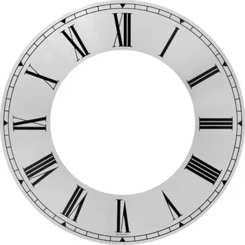 Hodiny Eloxovaný hliníkový číselník - mezikruží /205 - stříbrný - E29.4879.007007