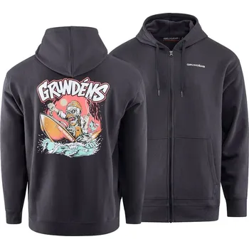 Rybářské oblečení Grundéns Mikina Hot Rod FZ Hoodie Black - M