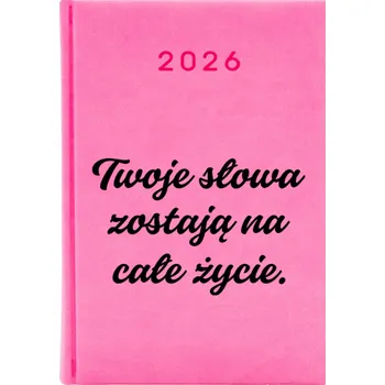 Kalendář Knižkový kalendář 2026 A5 FunnyCase růžový