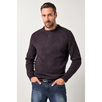 Dámský svetr JP1880, Plus size Svetr JP1880, úplet kašmírový na dotek, kulatý výstřih, do 7XL pro plnoštíhlé nadměrná velikost, 842437120-1460, nachový, XXL, Plus size oblečení, Oblečení pro vysoké muže, Nadměrné velikosti, Oblečení pro plnoštíhlé.