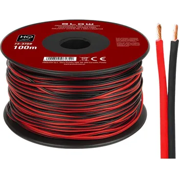 elektrický kabel Reproduktorový kabel 2x0,22 mm černý/červený