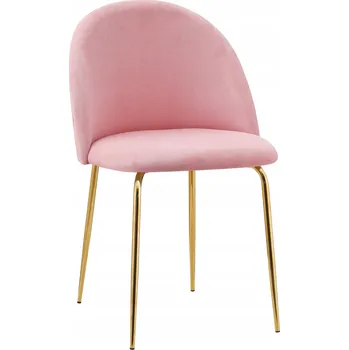 Židle eHokery růžový velur 1 ks