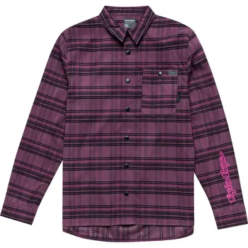 Pánská košile košile pánská TROY LEE DESIGNS GRIND PLAID DEEP PURPLE - M
