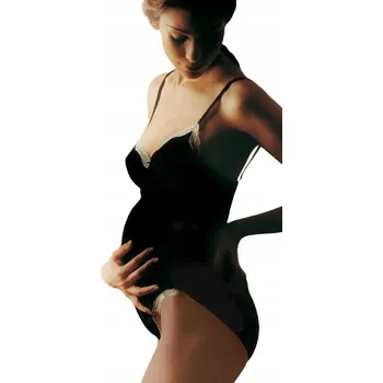 Dámské punčochy Marilyn těhotenské punčocháče hladké, bez vzoru, velikost 4